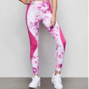 Good American Pink Quartz tie dye Leggings Size 2